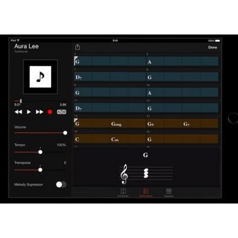 Приложение Yamaha Chord Tracker