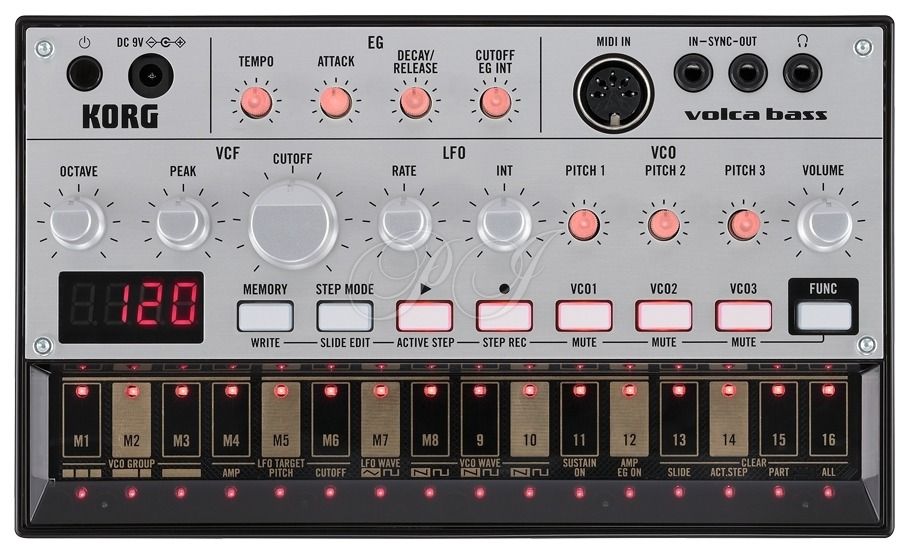 Бас-синтезатор Korg Volca Bass