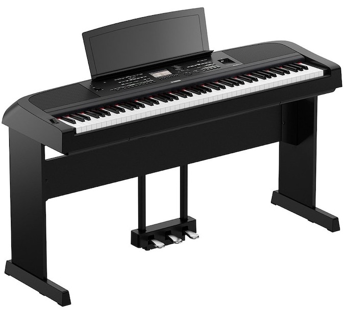 Yamaha DGX-670B со стойкой и трех-педальным блоком