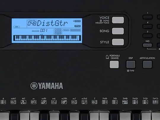 Yamaha PSR-E373. Кнопка DSP