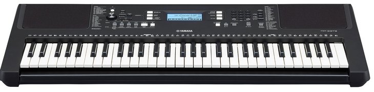 Синтезатор Yamaha PSR-E373. Вид спереди