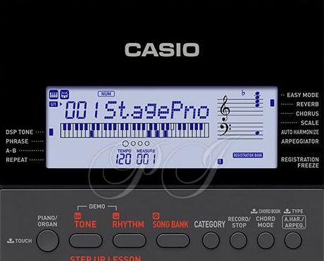 Дисплей синтезатора Casio CT-X700