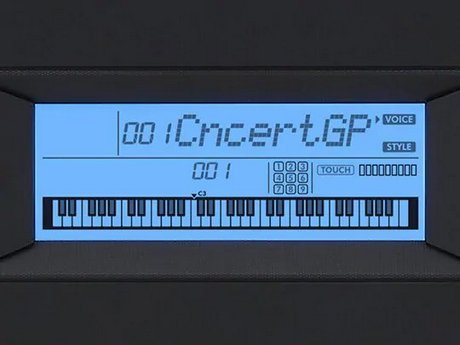 Дисплей синтезатора Yamaha-PSR-E373